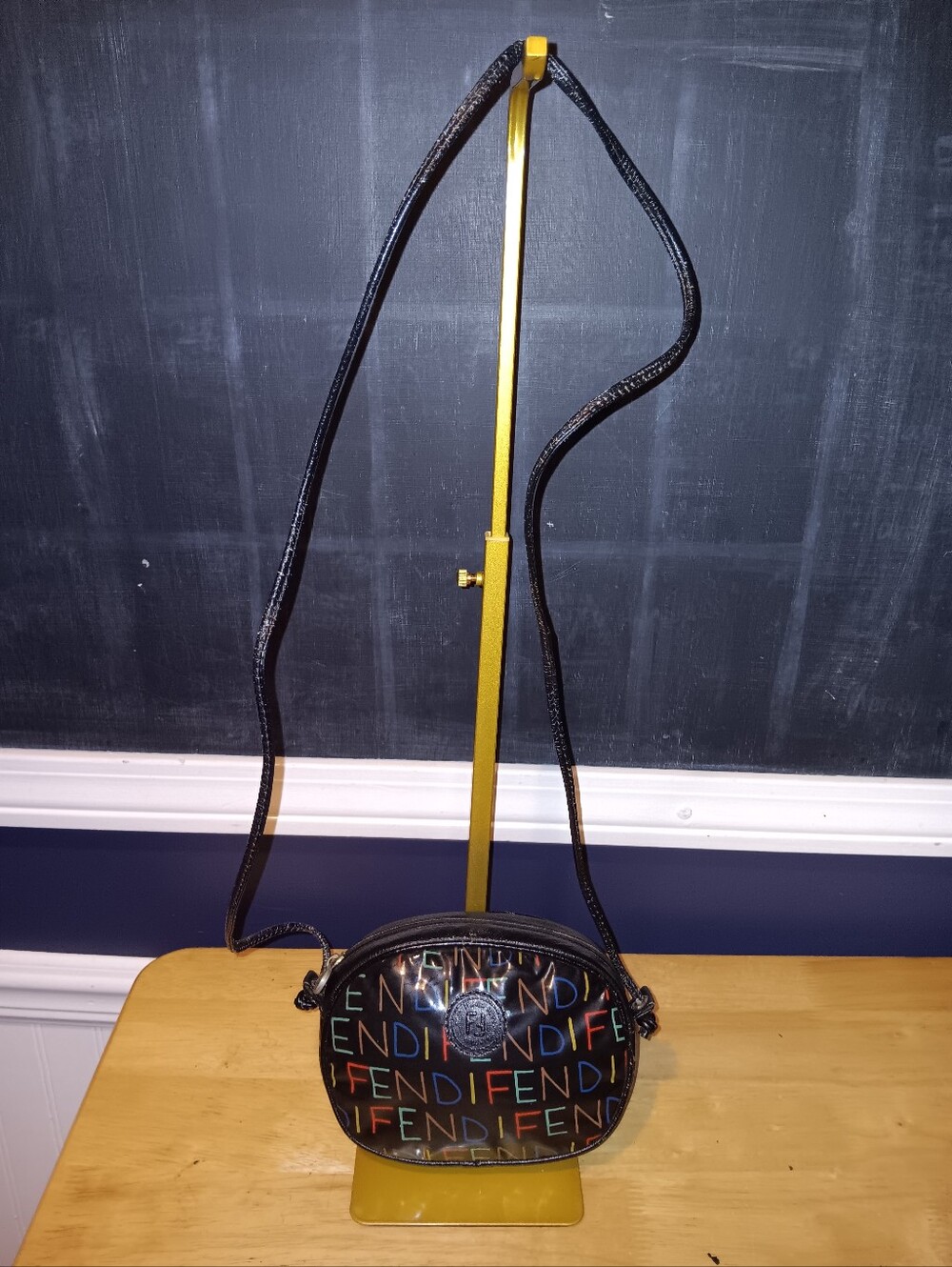 Fendi FF Vintage Multicolor Logo Crossbody